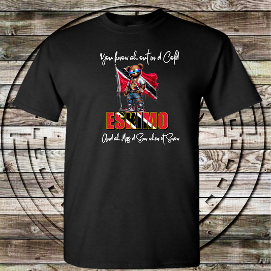 "Eskimo" Soca Lyric T-Shirt - Trinidad Teddy Bear Design